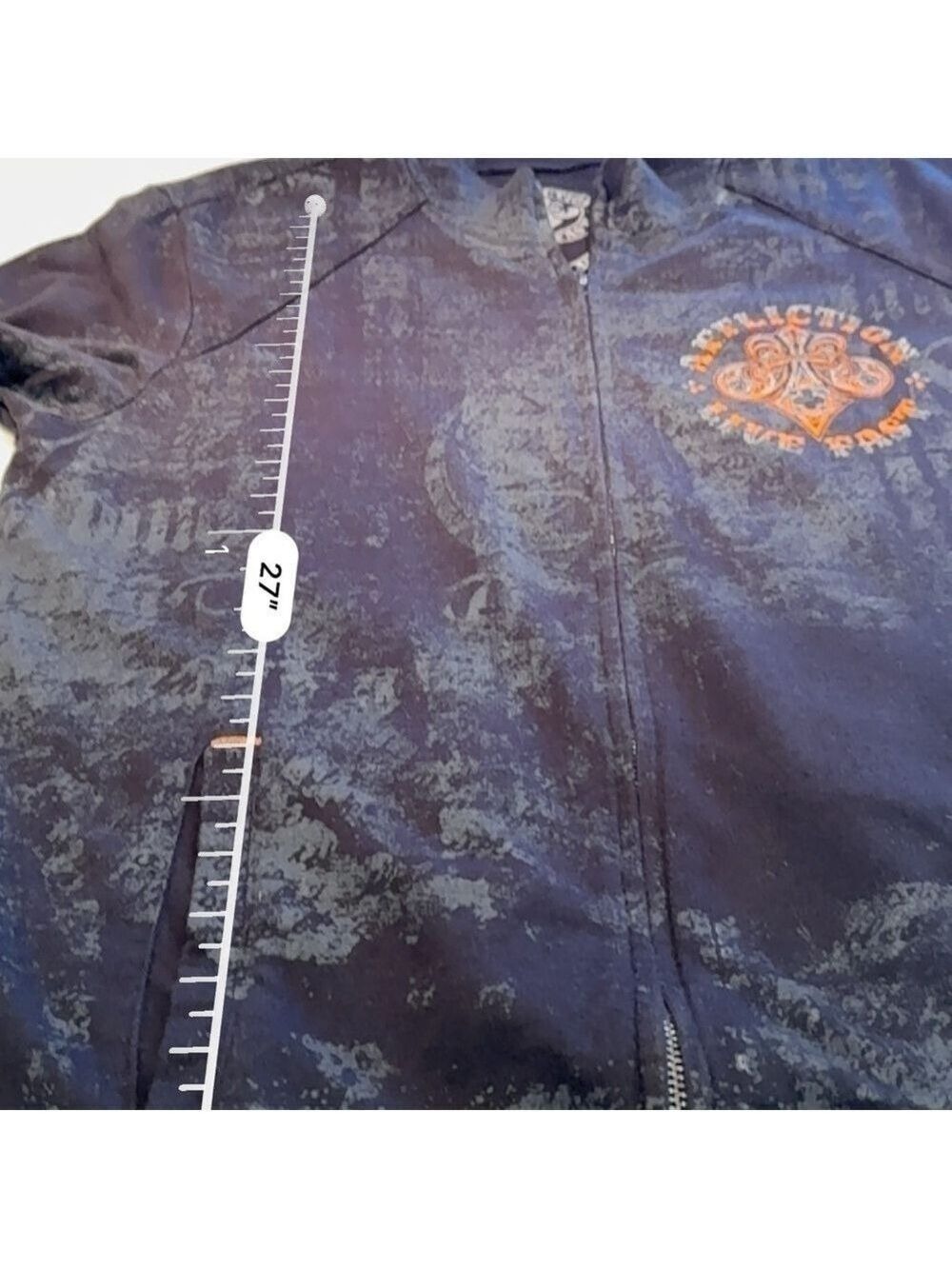 Affliction Mens Black Long Sleeve Jacket Size Medium - Picture 9 of 12